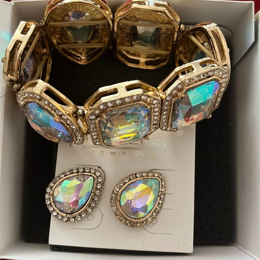 TraciLynn bracelet & earrings set